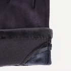 Перчатки жен 24*1*8,5 см, замша, безразм, без утеплителя, 3 пуговки, серый - фото 806174104