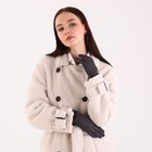 Перчатки жен 24*1*8,5 см, замша, безразм, без утеплителя, 3 пуговки, серый - фото 806174105