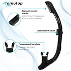 Трубка для снорклинга ONLYTOP, цвет чёрный - Фото 1