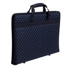 Папка с ручками текстильная, А4, 370×260 мм × 40 мм, каркасная, 2В4 «Вдохновение. Белый горох» - Фото 2