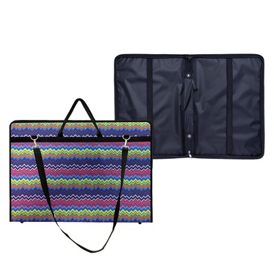 Папка с ручками текстильная, А4, 370×260 мм × 40 мм, каркасная, 2 В4 «Вдохновение. Райе»