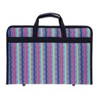 Папка с ручками текстильная, А4, 370×260 мм × 40 мм, каркасная, 2 В4 «Вдохновение. Райе» - Фото 4