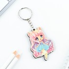 Брелок для ключей деревянный аниме «Девочка-котенок», 4×6 см - Фото 3