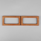 Ручки для сумки деревянные, 15×8 см, 2 шт., светло-коричневые - Фото 3