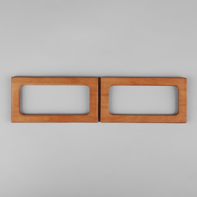 Ручки для сумки деревянные, 15×8 см, 2 шт., светло-коричневые