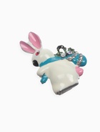 Брошь «Заяц» путешественник, цветная в золоте - Фото 4