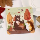 Брошь-кулон «Ёжик» мечтатель, цвет бело-оранжевый в золоте - Фото 2