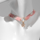 Набор 2 предмета: кольцо, чокер «Япония» милый, цвет бело-розовый в серебристо-золотом металле, 30 см - Фото 4