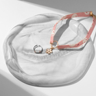 Набор 2 предмета: кольцо, чокер «Япония» милый, цвет бело-розовый в серебристо-золотом металле, 30 см - Фото 5