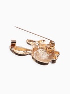 Брошь «Крольчонок» с лапками, цвет серо-белый в золоте - Фото 4