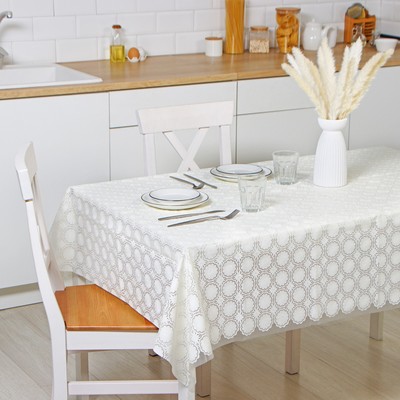 Скатерть «Элегия», 135×180 см, белая