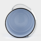 УЦЕНКА Ведро эмалированное цельнотянутое, 9 л, с крышкой, светлое - Фото 4