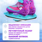 УЦЕНКА Коньки детские раздвижные Snow Cat, с роликовой платформой, р. 30-33 - Фото 2