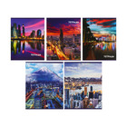 Набор тетрадей, 36 листов в клетку, Calligrata «Города», 5 штук - Фото 3