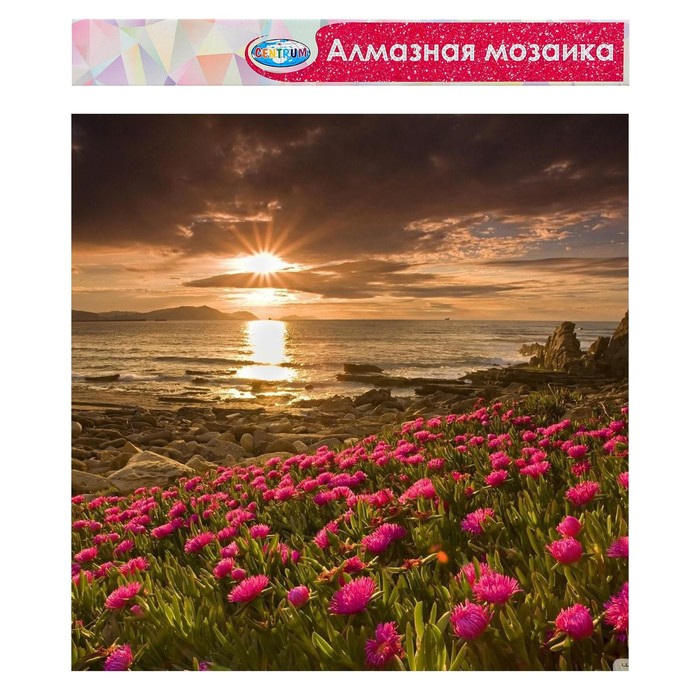 Алмазная мозаика «Поле цветов» 40×50 см, без подрамника, частичное заполнение - Фото 1
