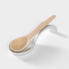 Подставка под ложку Добрушский завод «Бельё», 20 см, фарфор, белая - Фото 4