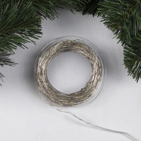

Гирлянда «Нить» 50 м роса, IP44, серебристая нить, 500 LED, свечение белое, 8 режимов, 31 В, УЦЕНКА