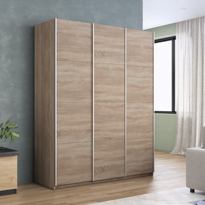 Шкаф-купе «Прайм», 2100×570×2300 мм, 3-х дверный, ЛДСП, цвет сонома