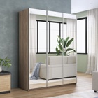 Шкаф-купе «Прайм», 1800×570×2300 мм, 3-х дверный, зеркало, цвет сонома - Фото 1