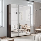 Шкаф-купе «Прайм», 2100×570×2300 мм, 3-х дверный, зеркало, цвет венге - Фото 1