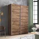 Шкаф-купе «Прайм», 1400×570×2300 мм, 2-х дверный, ЛДСП, цвет дуб табачный - Фото 1