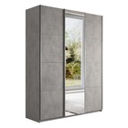 Шкаф-купе «Прайм трио», 2100 × 570 × 2300 мм, 2 ДСП / 1 зеркало, цвет бетон - фото 12817459