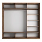 Шкаф-купе «Прайм», 2100×570×2300 мм, 3-х дверный, 2 зеркала / ЛДСП, цвет дуб табачный - Фото 2