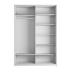 Шкаф-купе «Прайм», 1200×570×2300 мм, 2-х дверный, зеркало, цвет белый снег - Фото 2