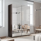 Шкаф-купе «Прайм», 1600×570×2300 мм, 2-х дверный, зеркало, цвет венге - Фото 1