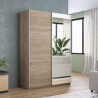 Шкаф-купе «Прайм», 1600×570×2300 мм, 2-х дверный, ЛДСП / зеркало, цвет сонома - Фото 1