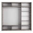 Шкаф-купе «Прайм», 2100×570×2300 мм, 3-х дверный, 2 ЛДСП, цвет бетон - Фото 2