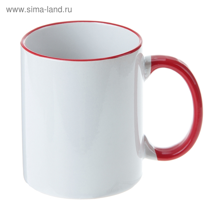 Кружка керамическая «Бриз», 320 мл, цвет красный - Фото 1