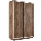 Шкаф купе «Экспресс», 1600×600×2200 мм, 2-х дверный, ЛДСП, цвет дуб табачный - Фото 1