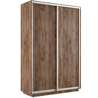 Шкаф купе «Экспресс», 1600×600×2200 мм, 2-х дверный, ЛДСП, цвет дуб табачный