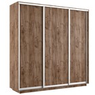 Шкаф купе «Экспресс», 2100×600×2400 мм, 3-х дверный, ЛДСП, цвет дуб табачный - Фото 1