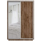 Шкаф купе «Экспресс», 1200×440×2200 мм, 2-х дверный, ЛДСП / зеркало, цвет дуб табачный - Фото 2