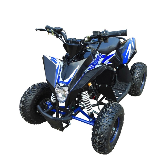 Детский квадроцикл бензиновый MOTAX GEKKON 90cc 1+1 (реверс), чёрно-синий
