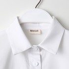 Рубашка для девочки MINAKU цвет белый, рост 134 см - Фото 8