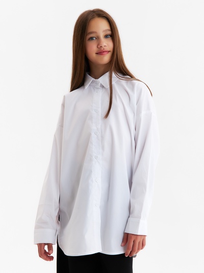 Рубашка для девочки MINAKU, белая, рост 146 см