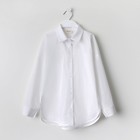 Рубашка для девочки MINAKU цвет белый, рост 146 см - Фото 8