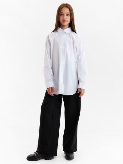 Рубашка для девочки MINAKU, белая, рост 158 см