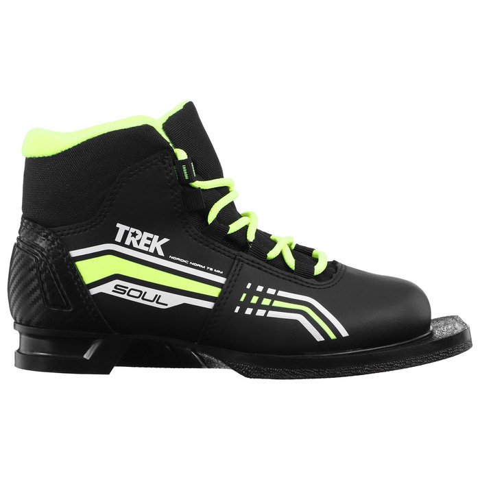 Ботинки лыжные TREK Soul 1 NN75 ИК (черный, лайм неон) (р.46) - Фото 1