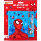 УЦЕНКА Канцелярский набор "С новым годом", блокнот А5, ручка, наклейки, Паутина - Фото 4