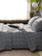 Постельное бельё Этель 1.5 сп «Клетка», серое, 143×215, 150×214, 50×70 см-2 штуки, бязь, 125 г/м² - Фото 12