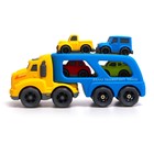 УЦЕНКА Грузовик инерционный TRUCK, с 4 машинками, световые и звуковые эффекты - Фото 3