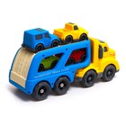 УЦЕНКА Грузовик инерционный TRUCK, с 4 машинками, световые и звуковые эффекты - Фото 4