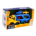 УЦЕНКА Грузовик инерционный TRUCK, с 4 машинками, световые и звуковые эффекты - Фото 6