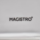 Блюдо фарфоровое для подачи Magistro «Ушастый зай» с двумя соусниками, 27×22,5 см, цвет белый - фото 9593920