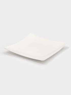 Блюдо для подачи Magistro «Квадрат Бланш», d=26 см, фарфор, белое  (артикул 9216731)  большой выбор товаров оптом и в розницу по низким ценам с доставкой