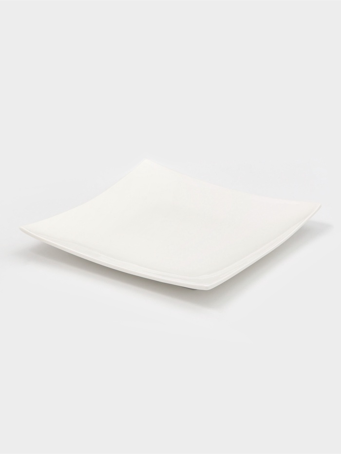 Блюдо для подачи Magistro «Квадрат Бланш», d=26 см, фарфор, белое - Фото 1